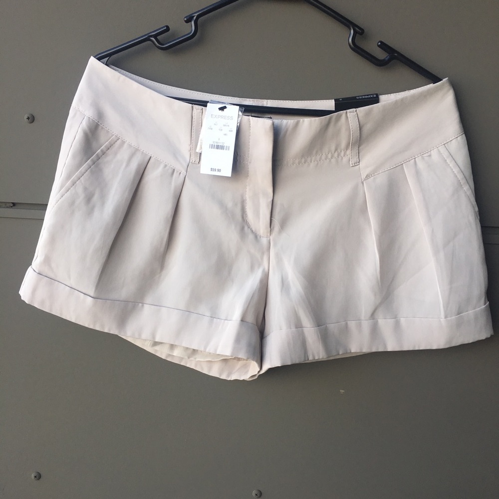 NWT- Express Tan Shorts (size 8)